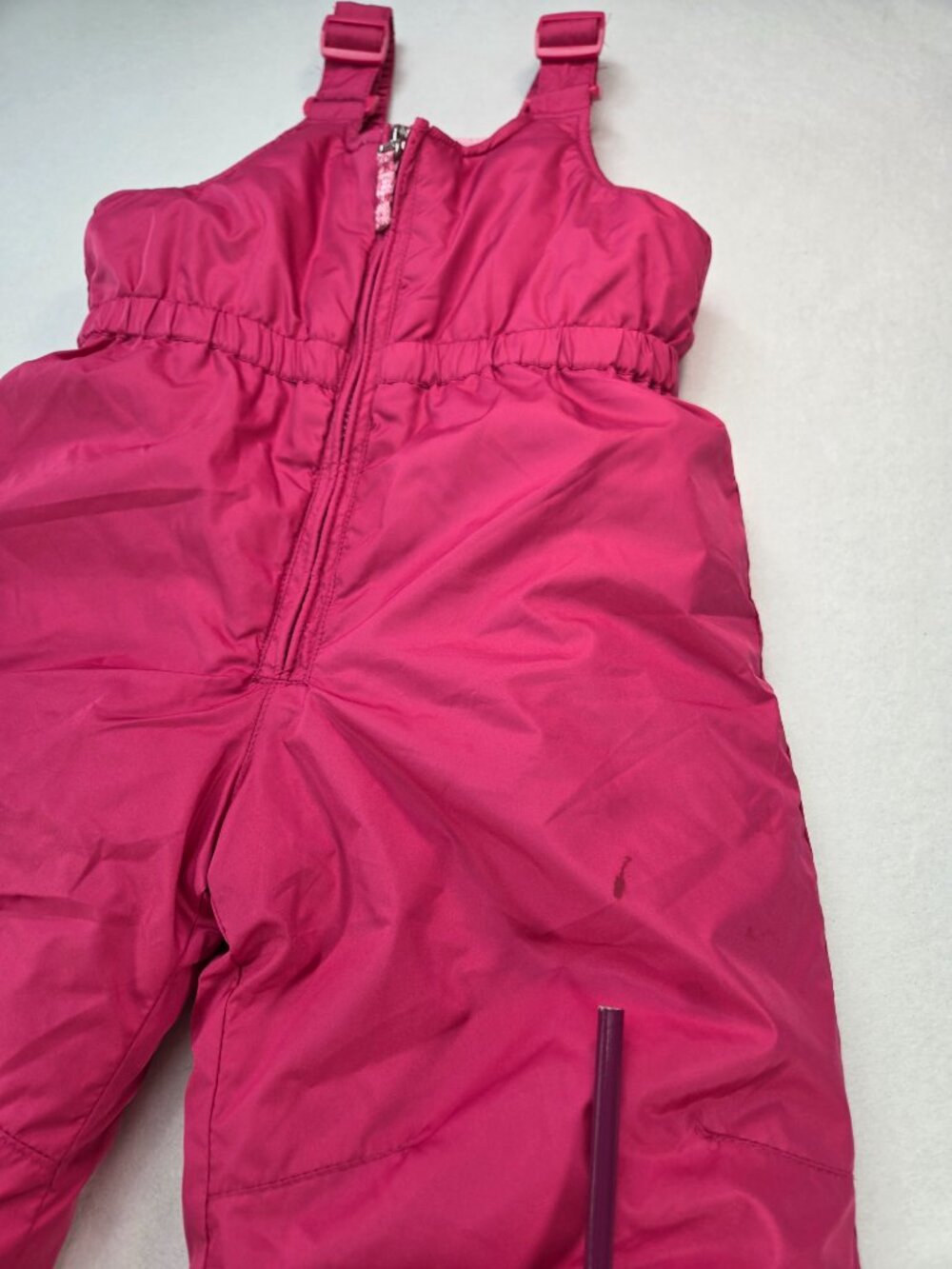 RWay Girls 2T Hot Pink Insulated Snow Bib Overalls Ski Snow Pants Winter - Picture 5 of 9